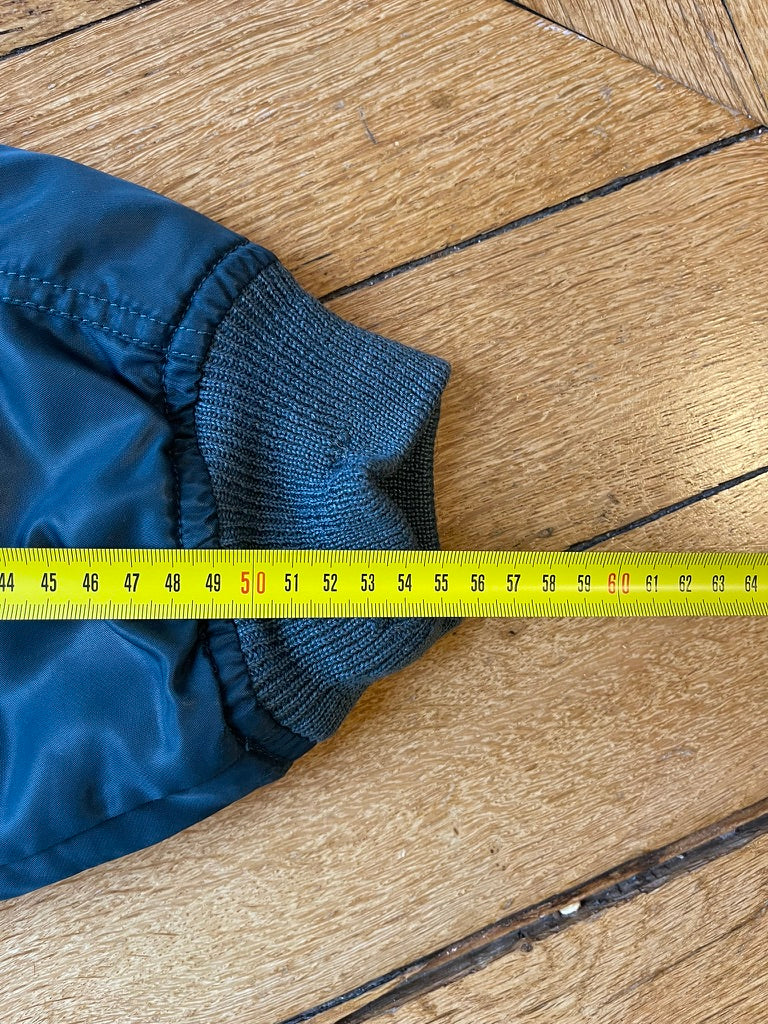 Casucci Bomber Réversible Bleu Made in Italy 80's-90's — Taille L