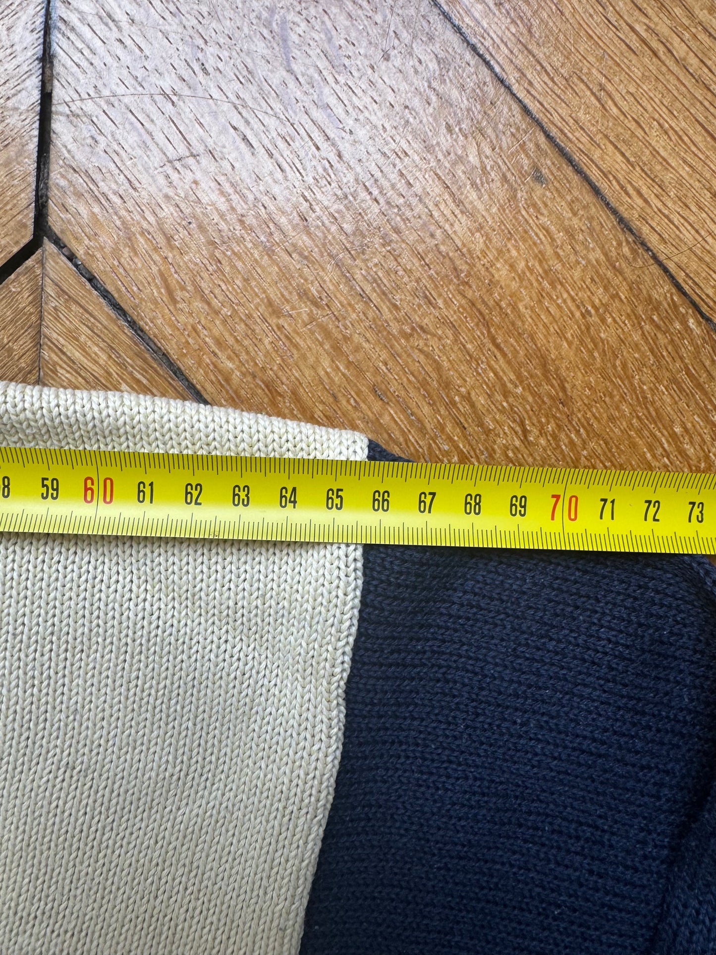 Lacoste Pull Bleu Col Rond 3 Golfeurs Vintage 90's - Taille XL