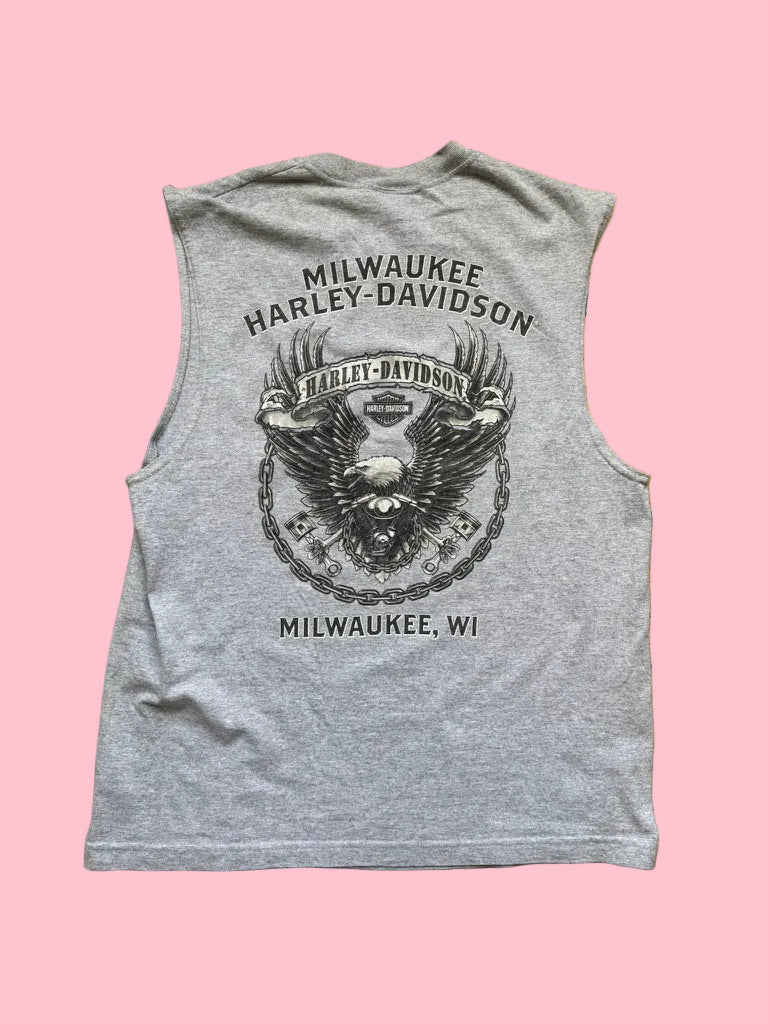 Harley Davidson Muscle Tee Gris 2013 - Taille L