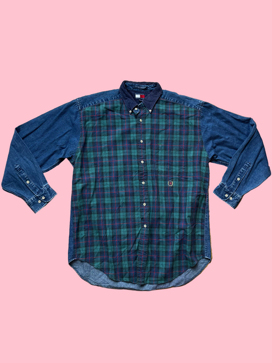Tommy Hilfiger stripped shirt denim XL