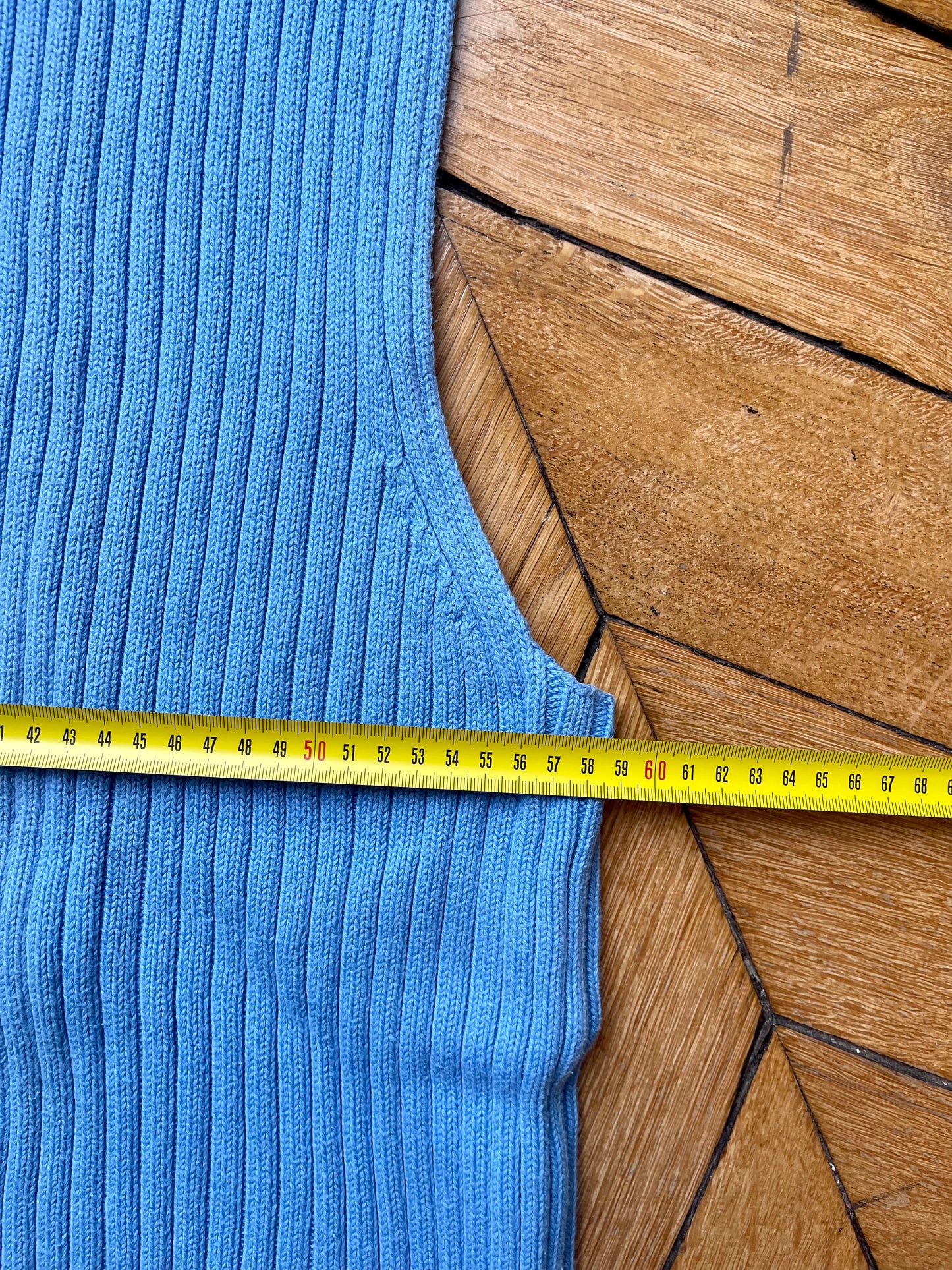 Tommy Hilfiger sleeveless zip pullover blue 2XL