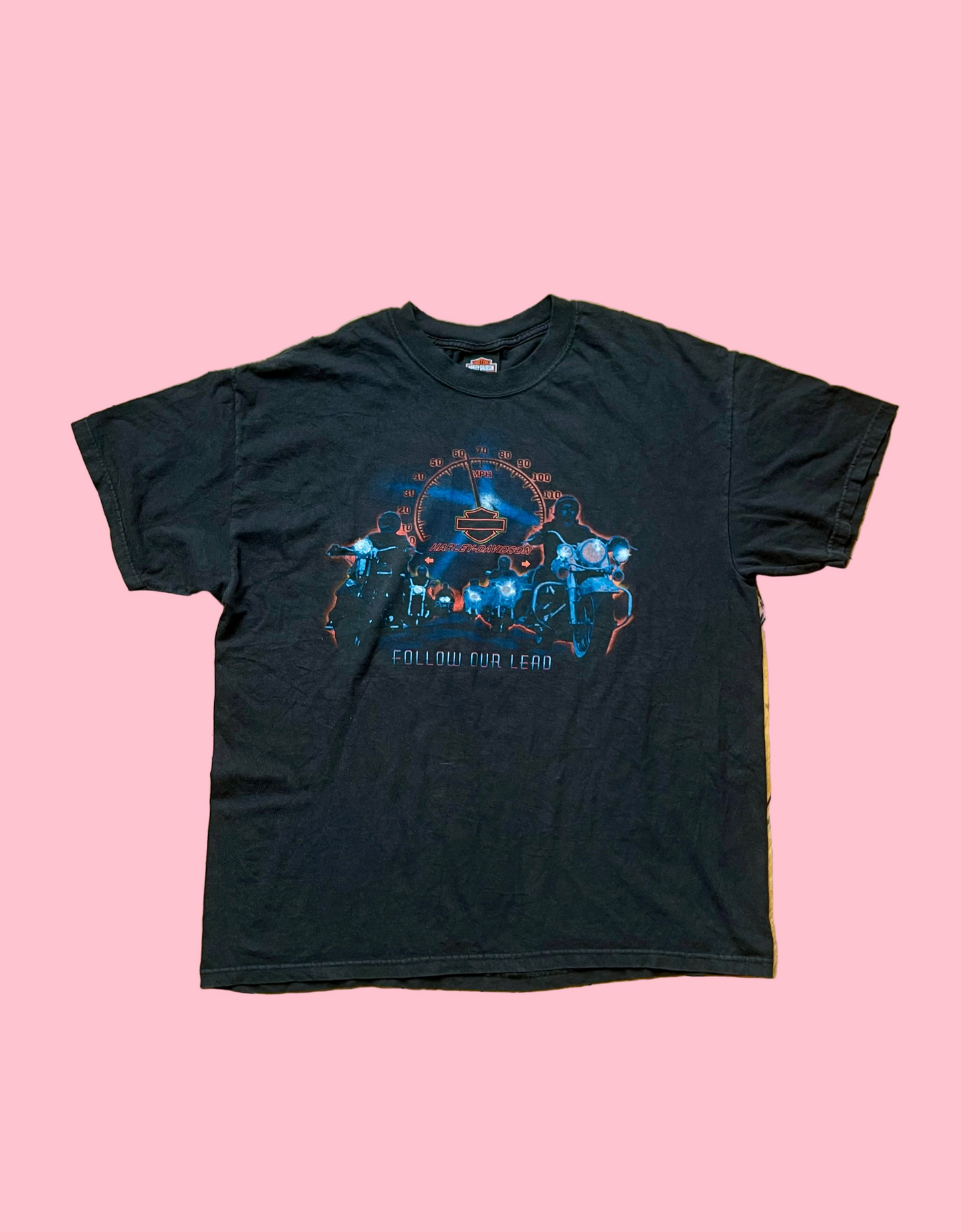 Harley Davidson Black t-shirt with graphic design XL 