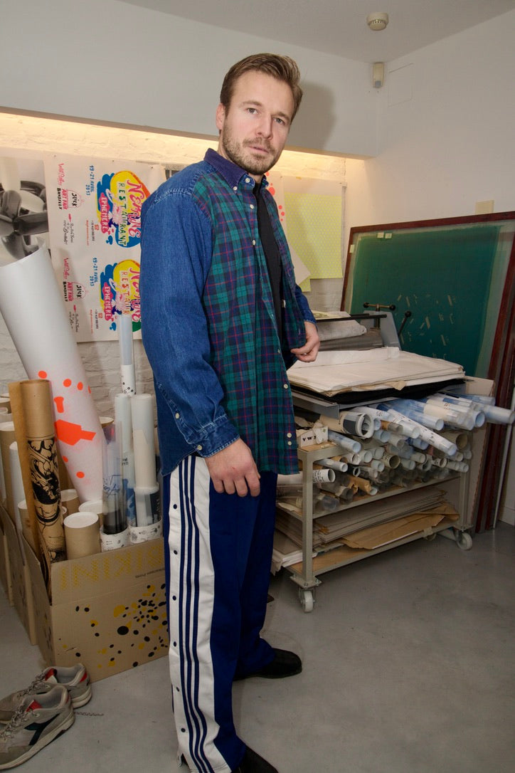 Tommy Hilfiger stripped shirt denim XL