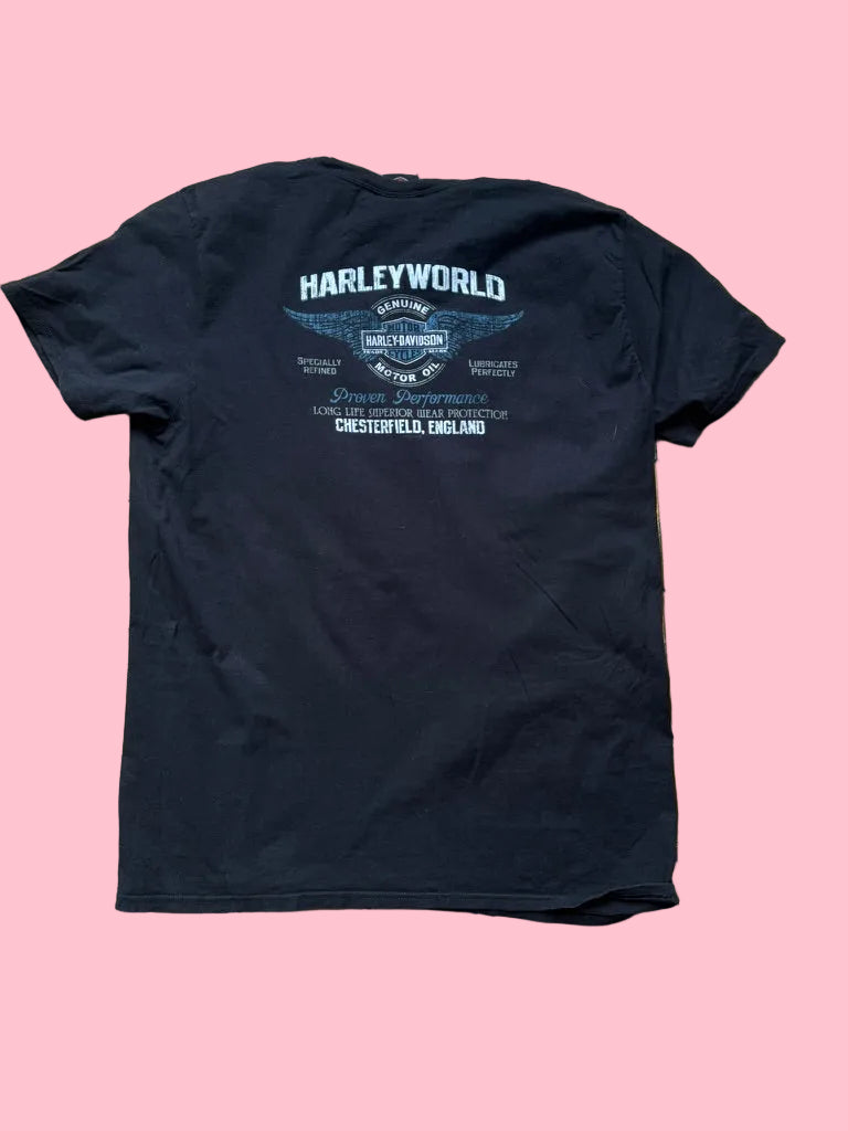 Harley Davidson T-shirt Noir Harleyworld Chesterfield - Taille XL