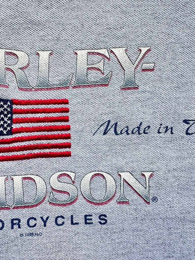 Harley Davidson T-shirt Gris 1998 - Made un USA - Taille M