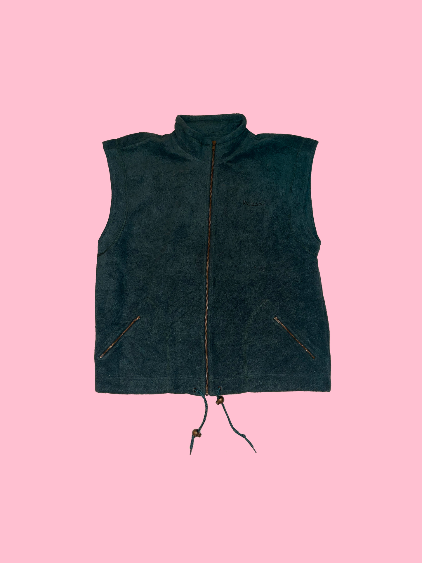 Reebok - Sleeveless Green Fleece - XL