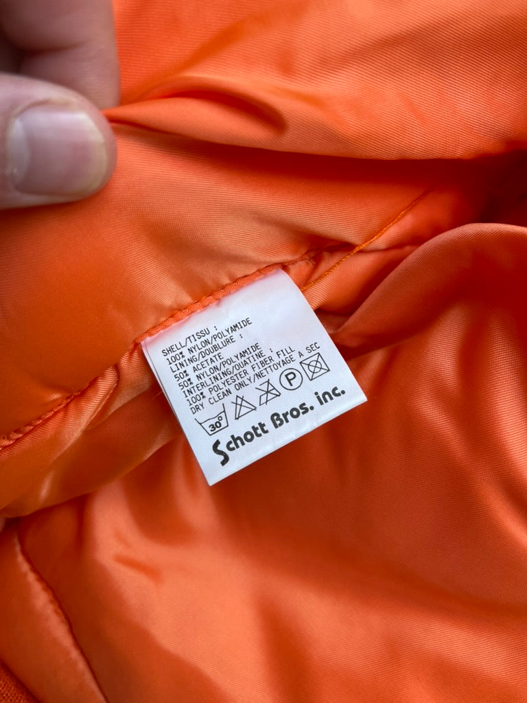 Schott bomber Jacket orange S (WMS)
