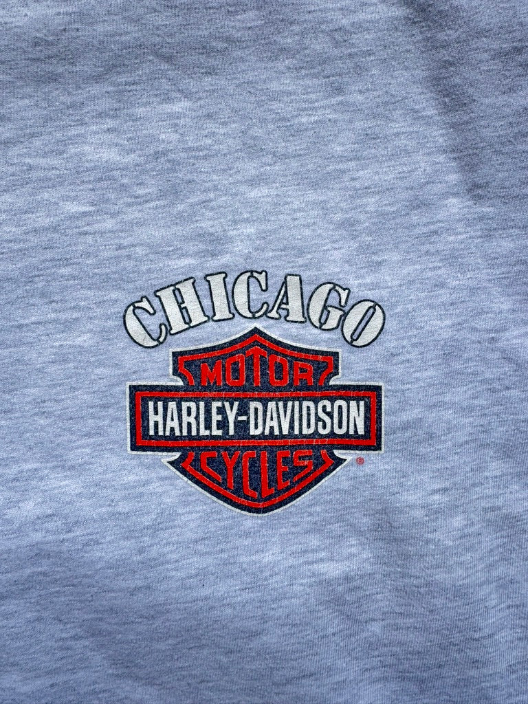Harley Davidson T-shirt Gris Chicago 2006 - Taille XL