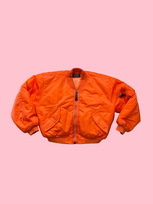Schott bomber Jacket orange S (WMS)