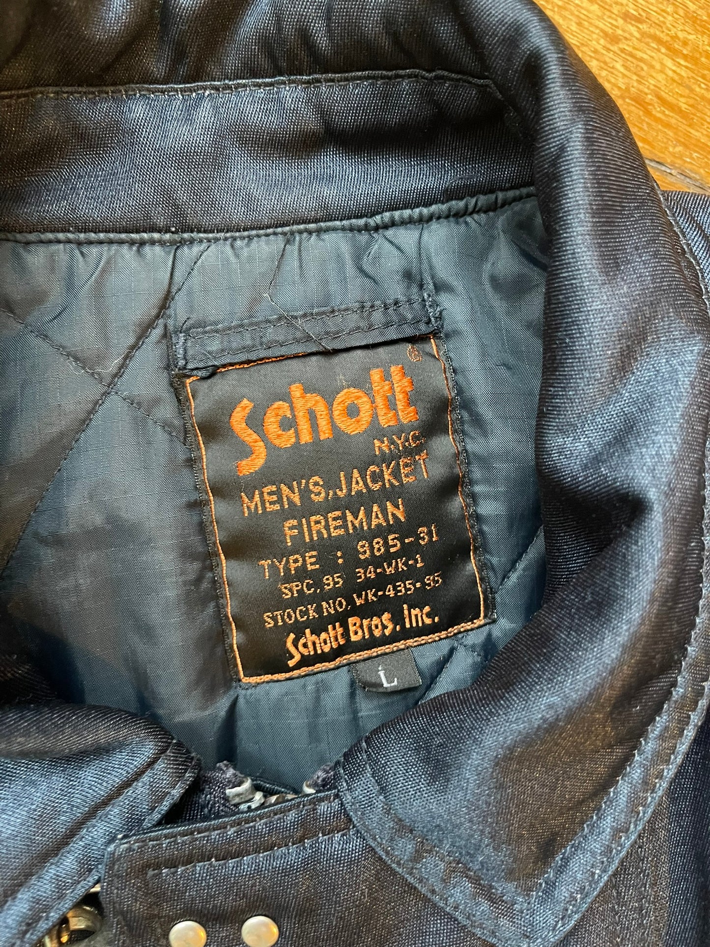 Schott Fireman Jacket L