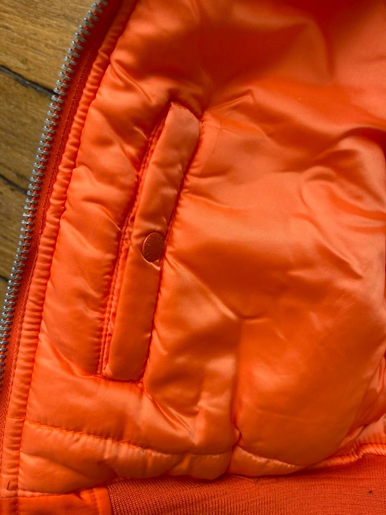 Schott bomber Jacket orange S (WMS)