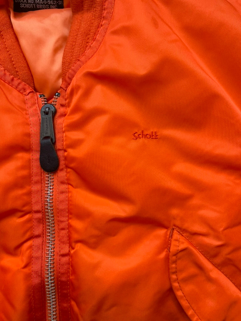 Schott bomber Jacket orange S (WMS)