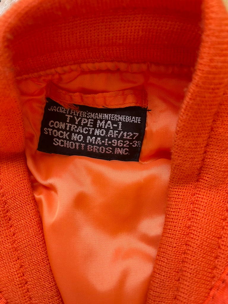 Schott bomber Jacket orange S (WMS)