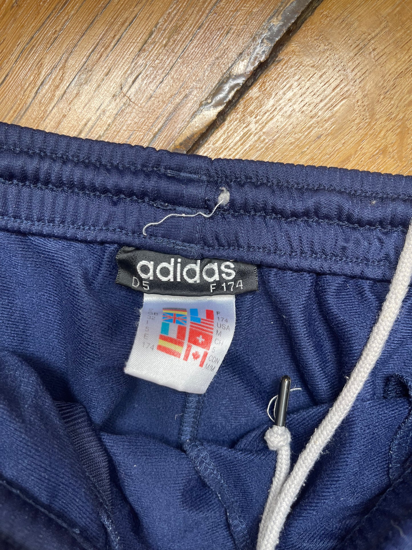 Adidas trackpant blue/turquoise 90's L