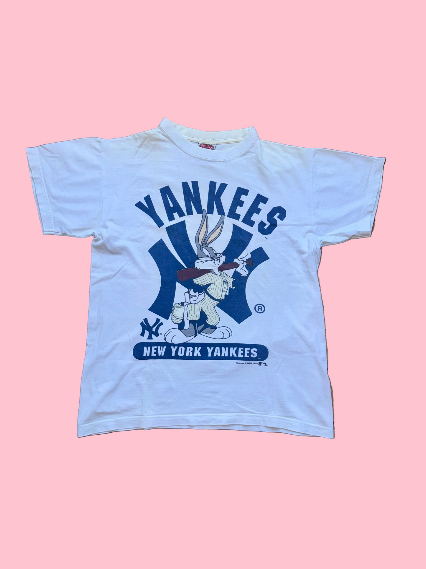 Nutmeg T-shirt Gris Yankees Looney Tunes 1994 - Taille S/M
