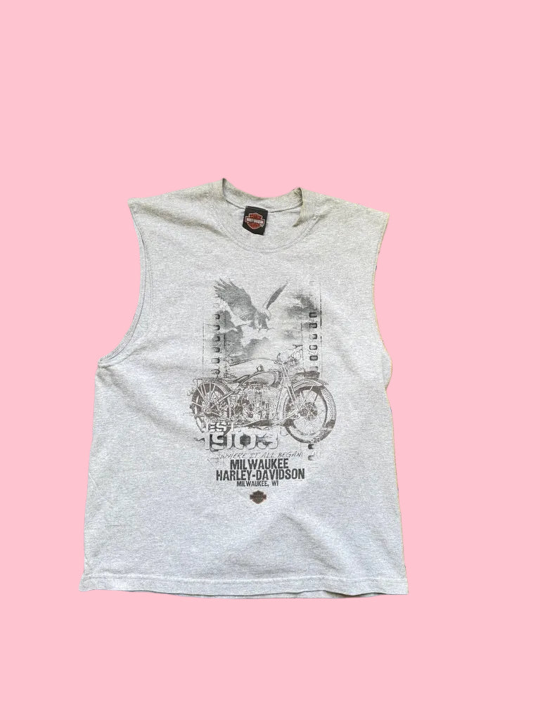 Harley Davidson Muscle Tee Gris 2013 - Taille L