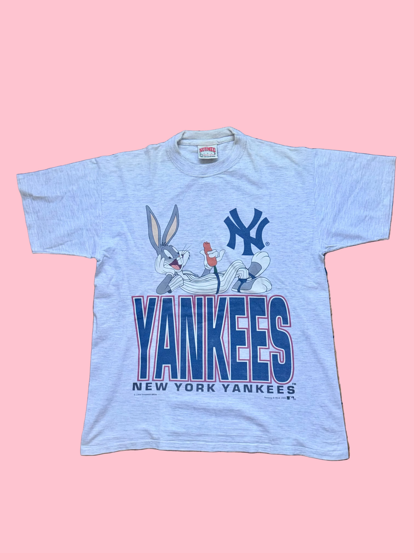 Nutmeg T-shirt Gris Yankees Looney Tunes - Taille S/M