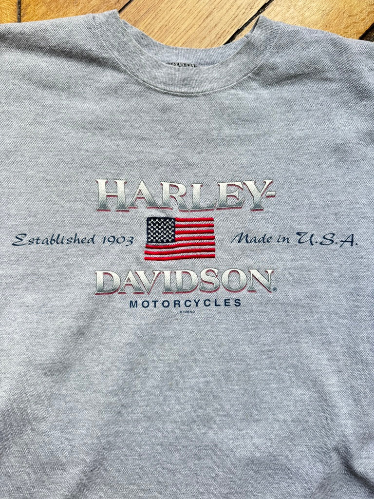 Harley Davidson T-shirt Gris 1998 - Made un USA - Taille M
