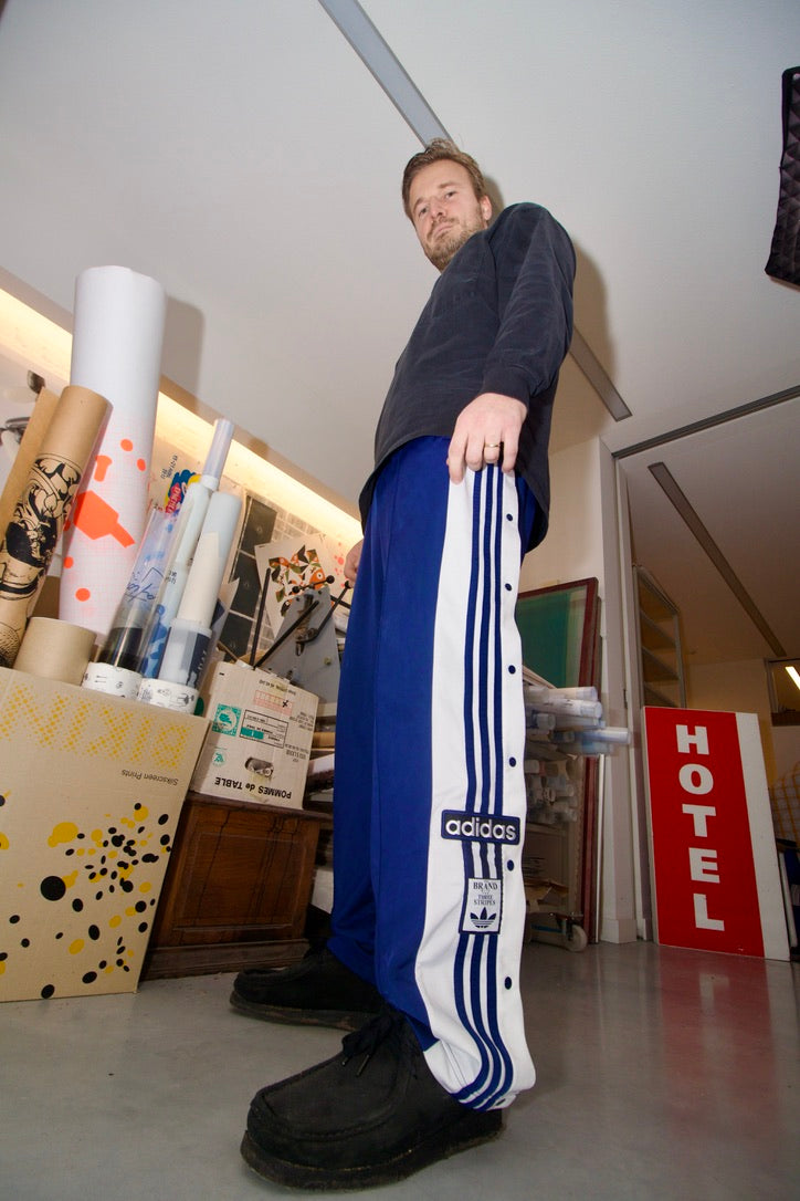 Adidas trackpant blue XL