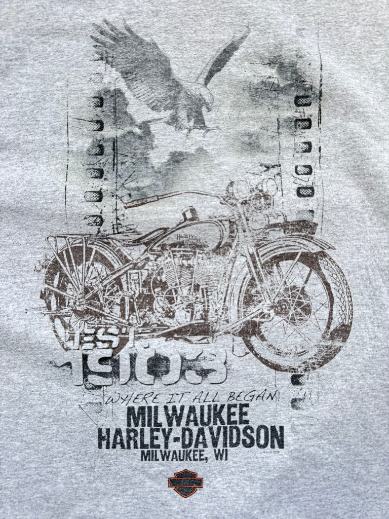 Harley Davidson Muscle Tee Gris 2013 - Taille L