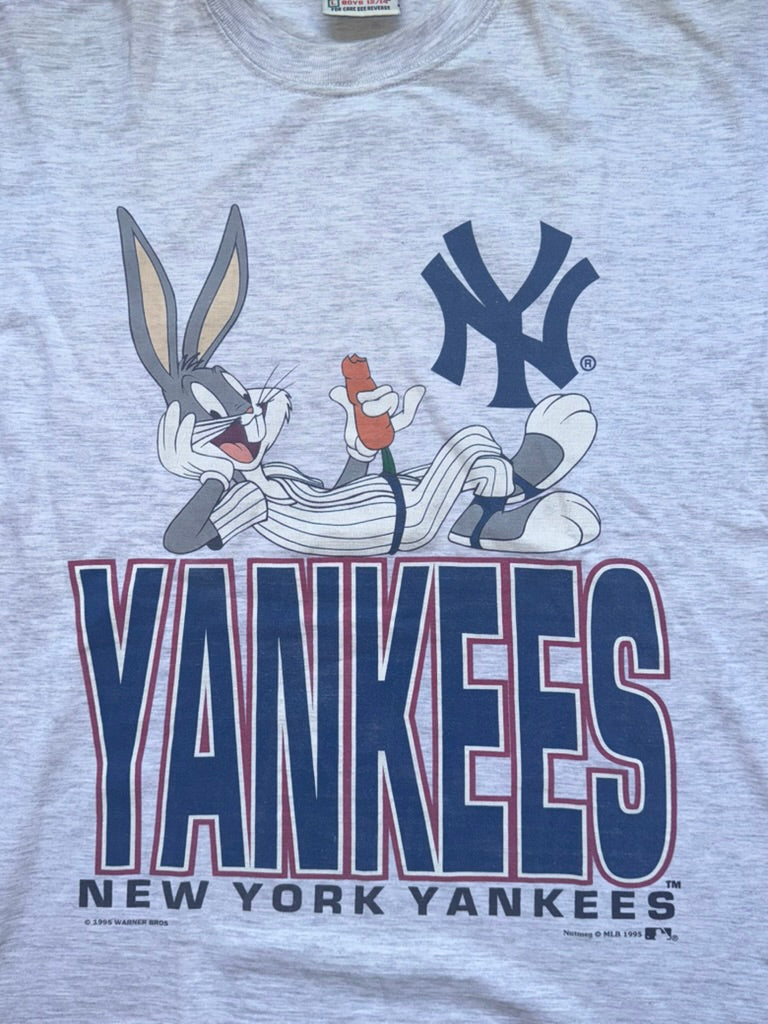 Nutmeg T-shirt Gris Yankees Looney Tunes - Taille S/M
